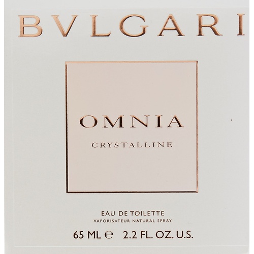  Bvlgari Omnia Crystalline for Women Eau De Toilette Spray, 2.2 fl oz