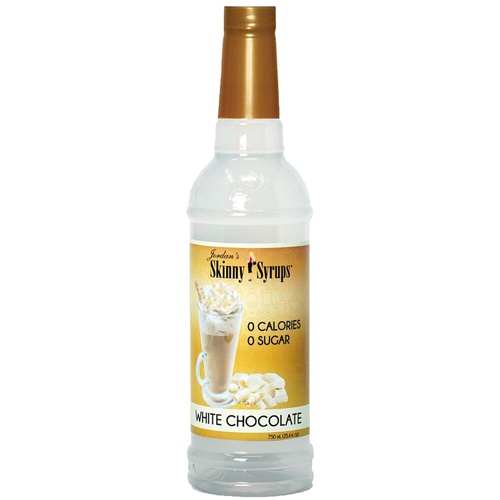  Jordans Skinny Syrups Sugar Free White Chocolate 750 ml Bottles (Pack of 2) with 2 By The Cup Syrup Pumps