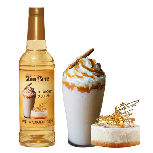  Jordans Skinny Syrups Sugar Free 4 Flavor Variety 1 of each 750 ml Bottle with By The Cup Coffee Syrup Pumps