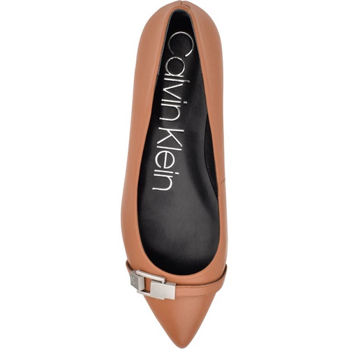  Calvin Klein Angel Pointed Toe Flat_DARK NATURAL