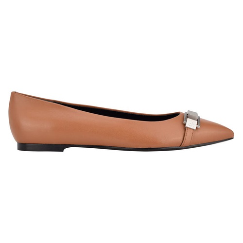  Calvin Klein Angel Pointed Toe Flat_DARK NATURAL