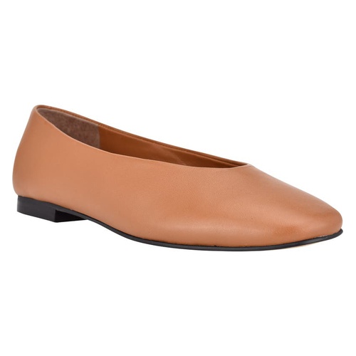  Calvin Klein Anete Flat_BROWN LEATHER