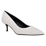 Calvin Klein Danica Pointed Toe Pump_WHITE LEATHER