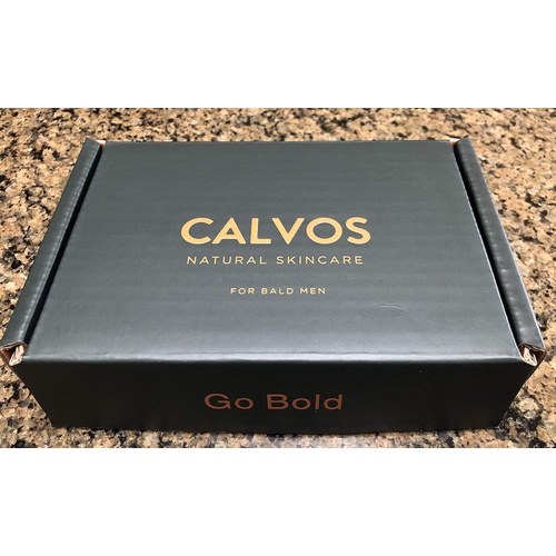  Calvos Anti-Aging Sunscreen and Moisturizer for Bald Men Head and Face. SPF 30 All Natural - Fragrance Free - Reef Safe - Non Greasy Matte Sunblock and Face Cream Protects Nourishe