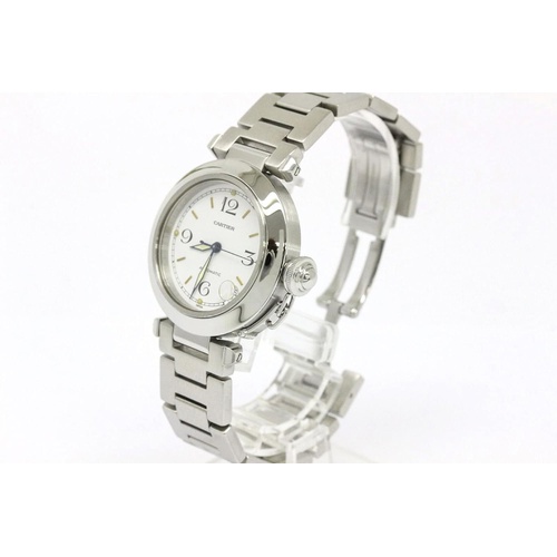  Cartier Pasha Automatic White Dial Watch W31015M7 (Pre-Owned)