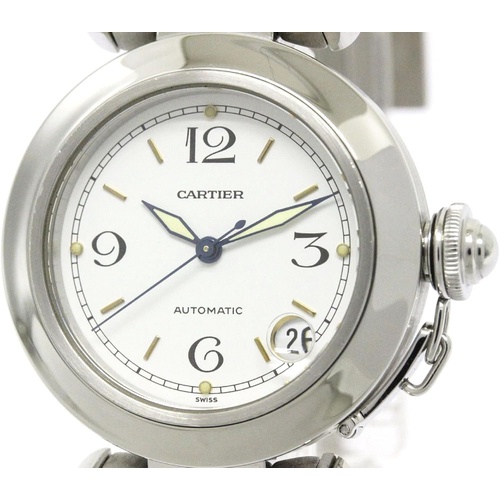  Cartier Pasha Automatic White Dial Watch W31015M7 (Pre-Owned)