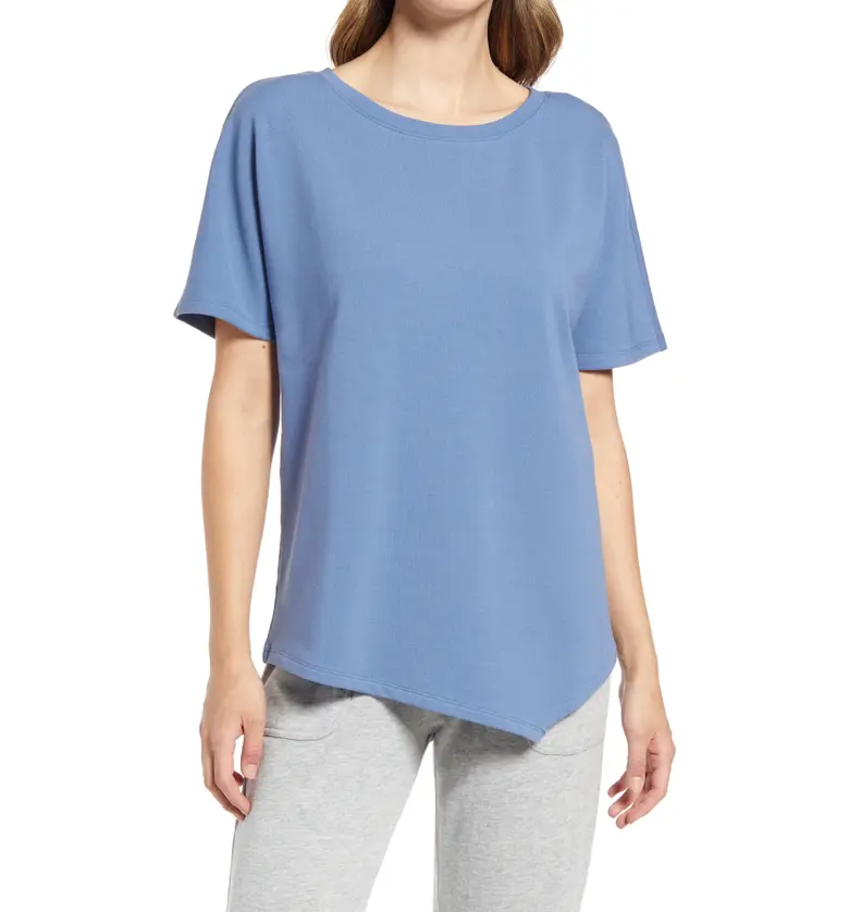 Caslon Asymmetrical T-Shirt_BLUE MOONLIGHT
