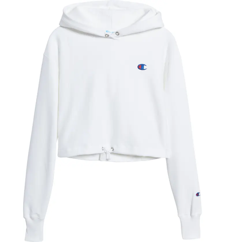  Champion Reverse Weave Crop Sweatshirt_WHITE