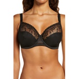 Chantelle Lingerie Every Curve Full Coverage Underwire Bra_BLACK