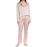 Chi Chi London Long Sleeve Satin Pajamas_PINK