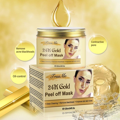  CIDBEST 24k Gold Face Mask, Blackhead Remover Mask, Peel Off Blackhead Mask, Deep Cleansing Facial Mask Pore Shrinking, Anti Acne & Oil Control Soothing & Moisture Skin