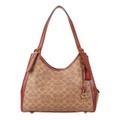 COACH Coated Canvas Signature Lori Shoulder Bag