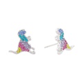 COACH Pave Rexy Stud Earrings