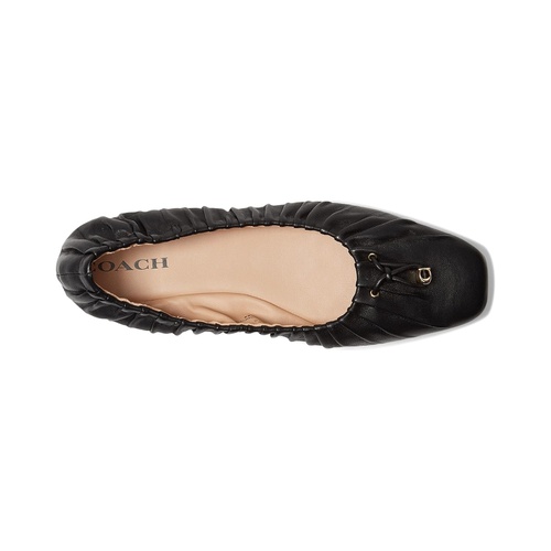 코치 COACH Eleanor Leather Ballet Flats