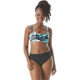 COCO REEF Cassis Swirl Five-Way Bra Sized Bikini Top