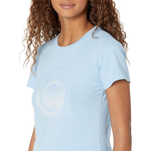  COLMAR C Print Short Sleeve Ribbed Crew Neck Jersey T-Shirt