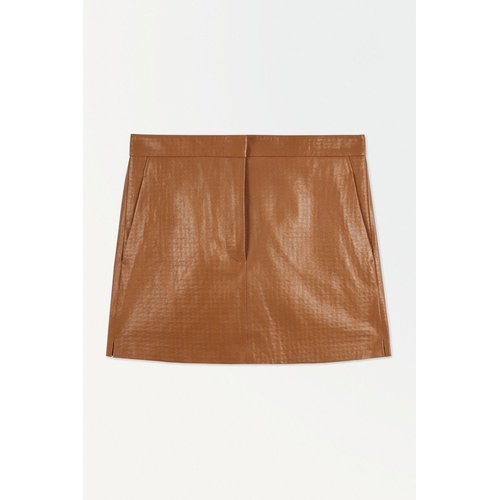 COS THE EMBOSSED-LEATHER MINI SKIRT