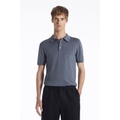 KNITTED SILK POLO SHIRT