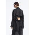 DRAPED OPEN-BACK BLAZER