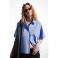 BOXY SHORT-SLEEVED POPLIN SHIRT