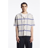 CHECKED KNITTED SHORT-SLEEVED SHIRT