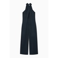 TWIST-DETAIL HALTERNECK JUMPSUIT