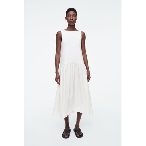 COS VOLUMINOUS SLEEVELESS MIDI DRESS