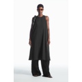 RACER-NECK MIDI DRESS