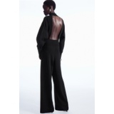 BACKLESS KNITTED TURTLENECK JUMPSUIT