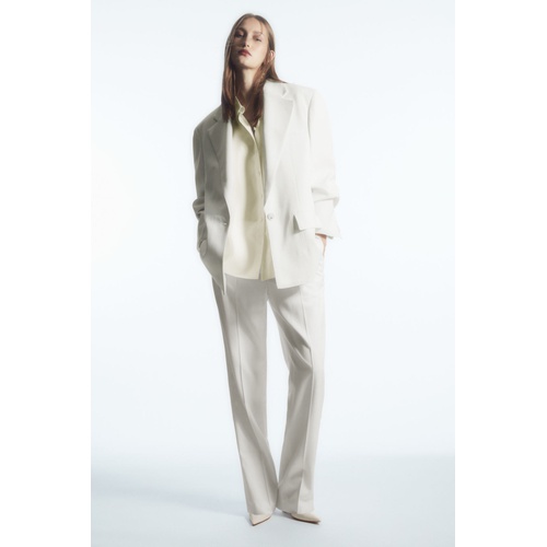 COS LOW-RISE STRAIGHT-LEG CREPE PANTS