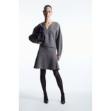 BOILED-WOOL MINI SKIRT