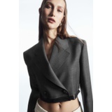 DECONSTRUCTED CROPPED WOOL BLAZER