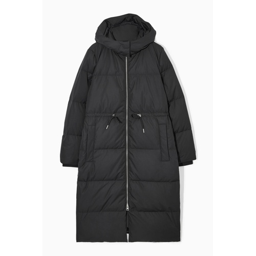 COS HOODED RECYCLED DOWN PUFFER COAT