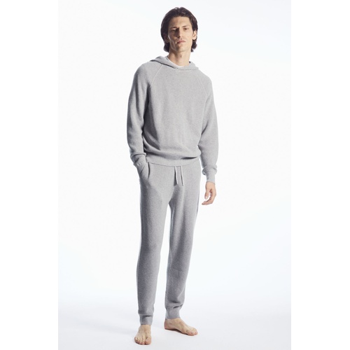 COS WAFFLE-KNIT CASHMERE-BLEND JOGGERS