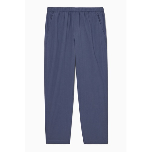 COS TAPERED POPLIN PULL-ON PANTS