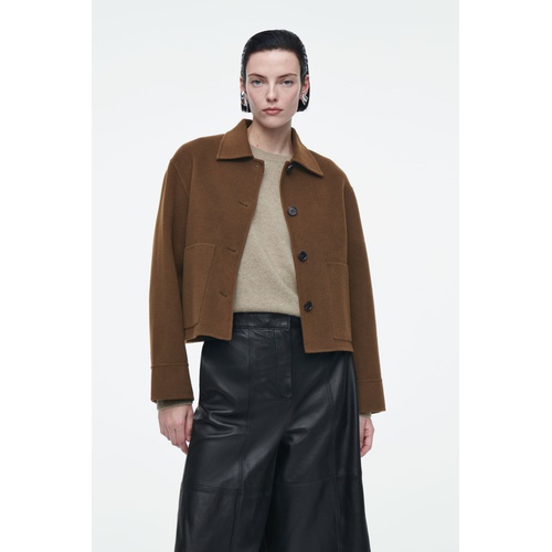 COS BOXY DOUBLE-FACED WOOL JACKET