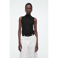 HIGH-NECK SLEEVELESS TANK TOP