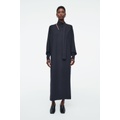 SCARF-DETAIL WOOL MAXI DRESS