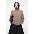 CHUNKY PURE CASHMERE TURTLENECK JUMPER