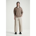 WIDE-LEG COTTON UTILITY PANTS