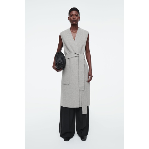 COS LONGLINE DOUBLE-FACED WOOL VEST