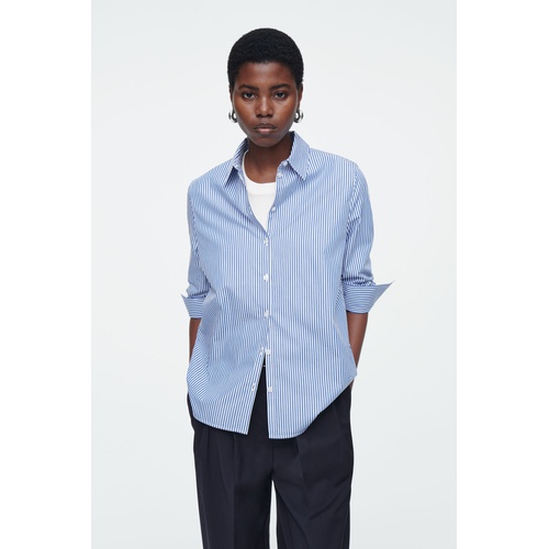 COS CURVED-HEM COTTON SHIRT