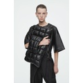 PILLOW OVERSIZED QUILTED CLUTCH - LEATHER