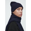 RIBBED WOOL AND CASHMERE BEANIE