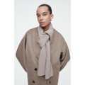 RIBBED WOOL AND CASHMERE SCARF