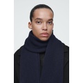 RIBBED WOOL AND CASHMERE SCARF