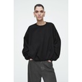 BUBBLE-HEM SWEATSHIRT