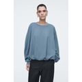 BUBBLE-HEM SWEATSHIRT