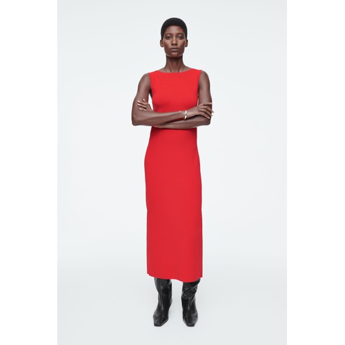 COS CORSET-DETAIL MAXI DRESS