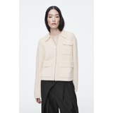 RIBBED MERINO WOOL UTILITY JACKET